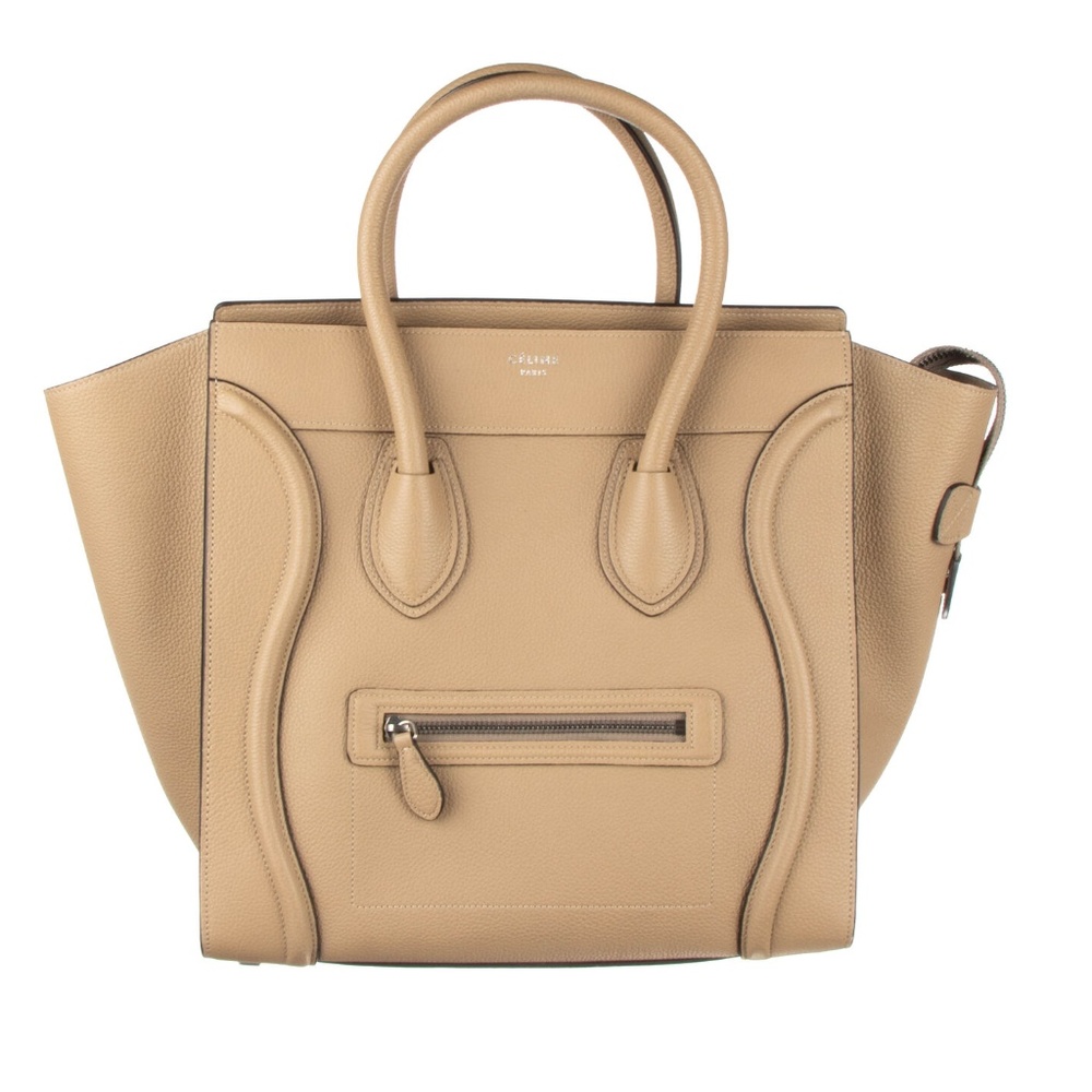 Celine Mini Luggage Dune Drummed Leather